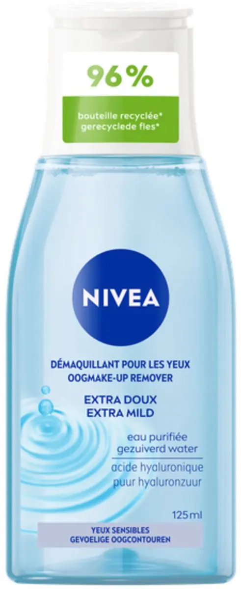 NIVEA Oogmake-upremover Extra Mild 3x125ml - afbeelding 5 van 5