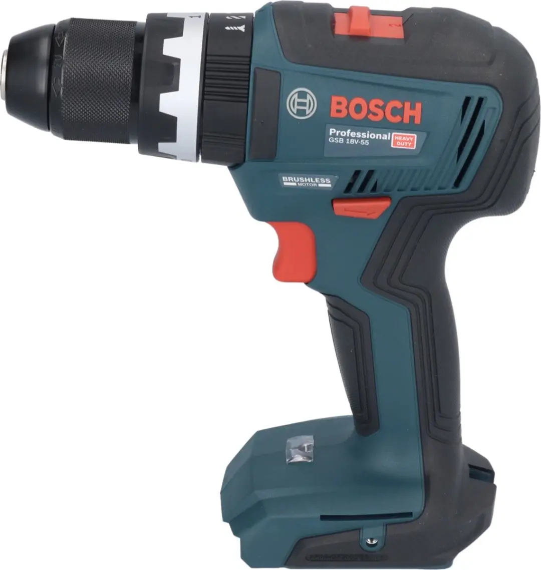 Bosch Professional GSB 18V-55 Klopboormachine - 55 Nm Borstelloos - 3x Accu 2.0 Ah