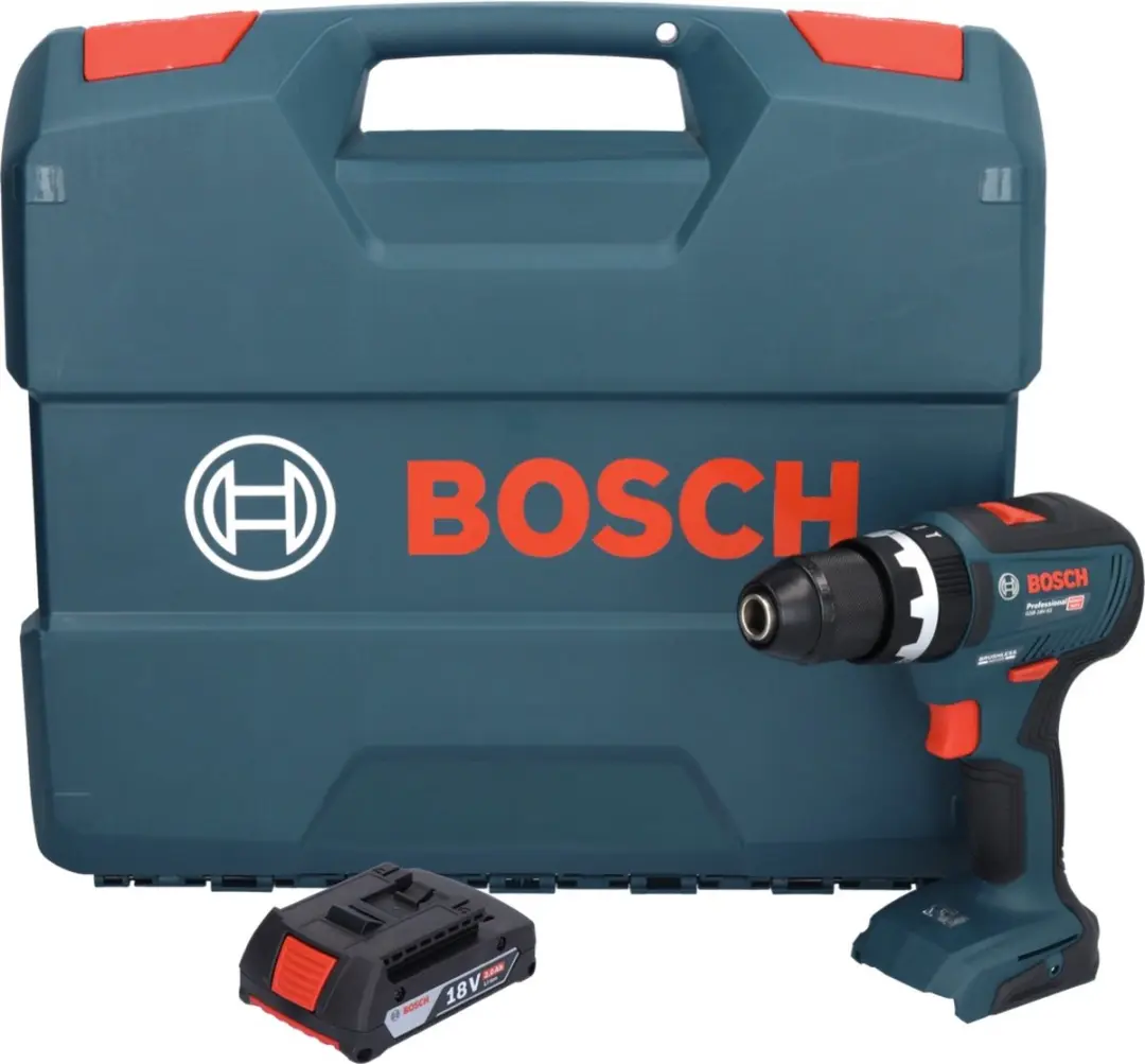 Bosch Professional GSB 18V-55 Klopboormachine - 55 Nm Borstelloos - 3x Accu 2.0 Ah