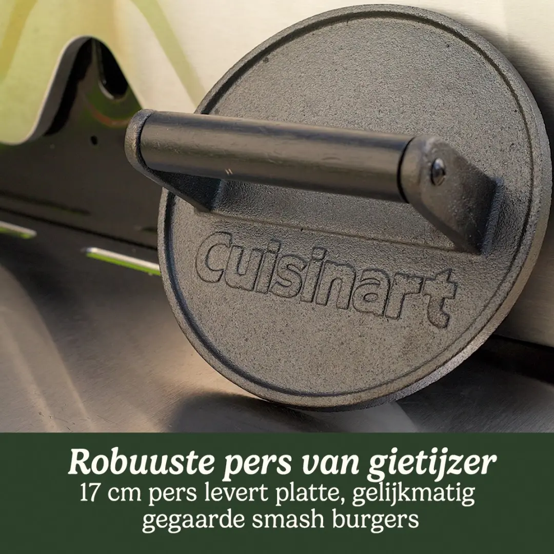 Cuisinart CISB111EU Hamburgerpers 17cm - Zwart