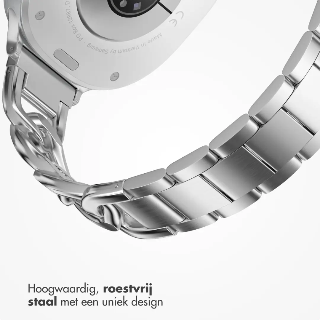 Selencia Chain Bandje Zilver - Samsung Galaxy Watch 8/9