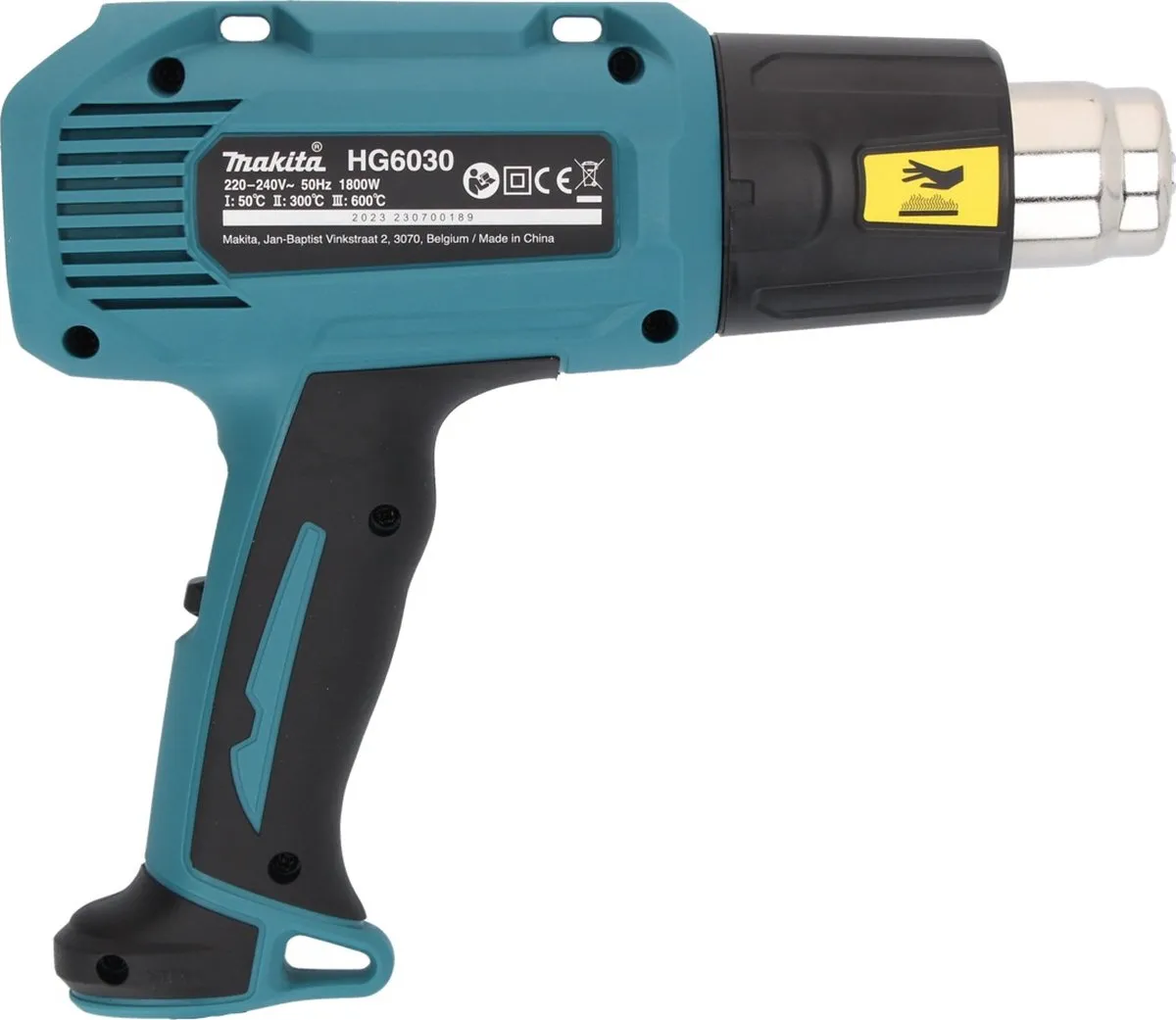 Makita HG 6030 K Heteluchtpistool 1800W - 2 standen - afbeelding 6 van 6