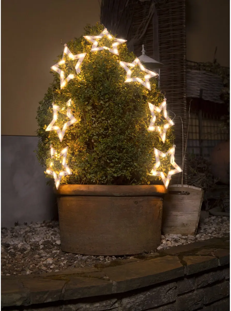 Konstsmide Lichtgordijn Piramide 70 LED - 118x72cm Warmwit