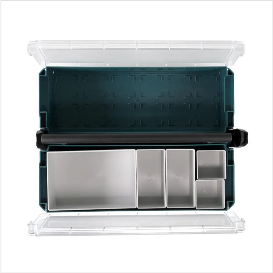 Makita P-84137 + P-84171 Opbergset Makpac - Grijs/Transparant/Groen