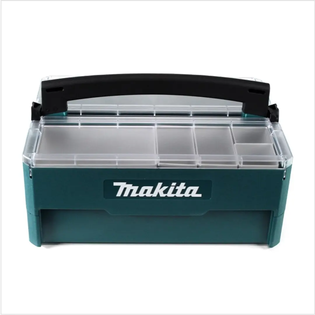 Makita P-84137 + P-84171 Opbergset Makpac - Grijs/Transparant/Groen