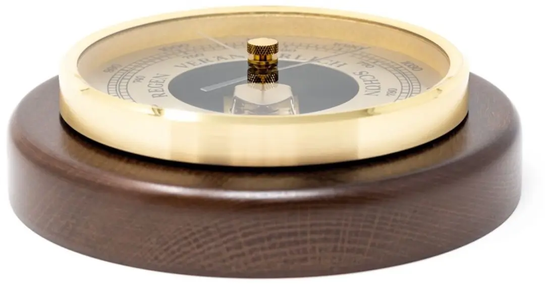 Fischer 1436R-12 Barometer 170mm - Geelgoud/Bruin - afbeelding 4 van 5