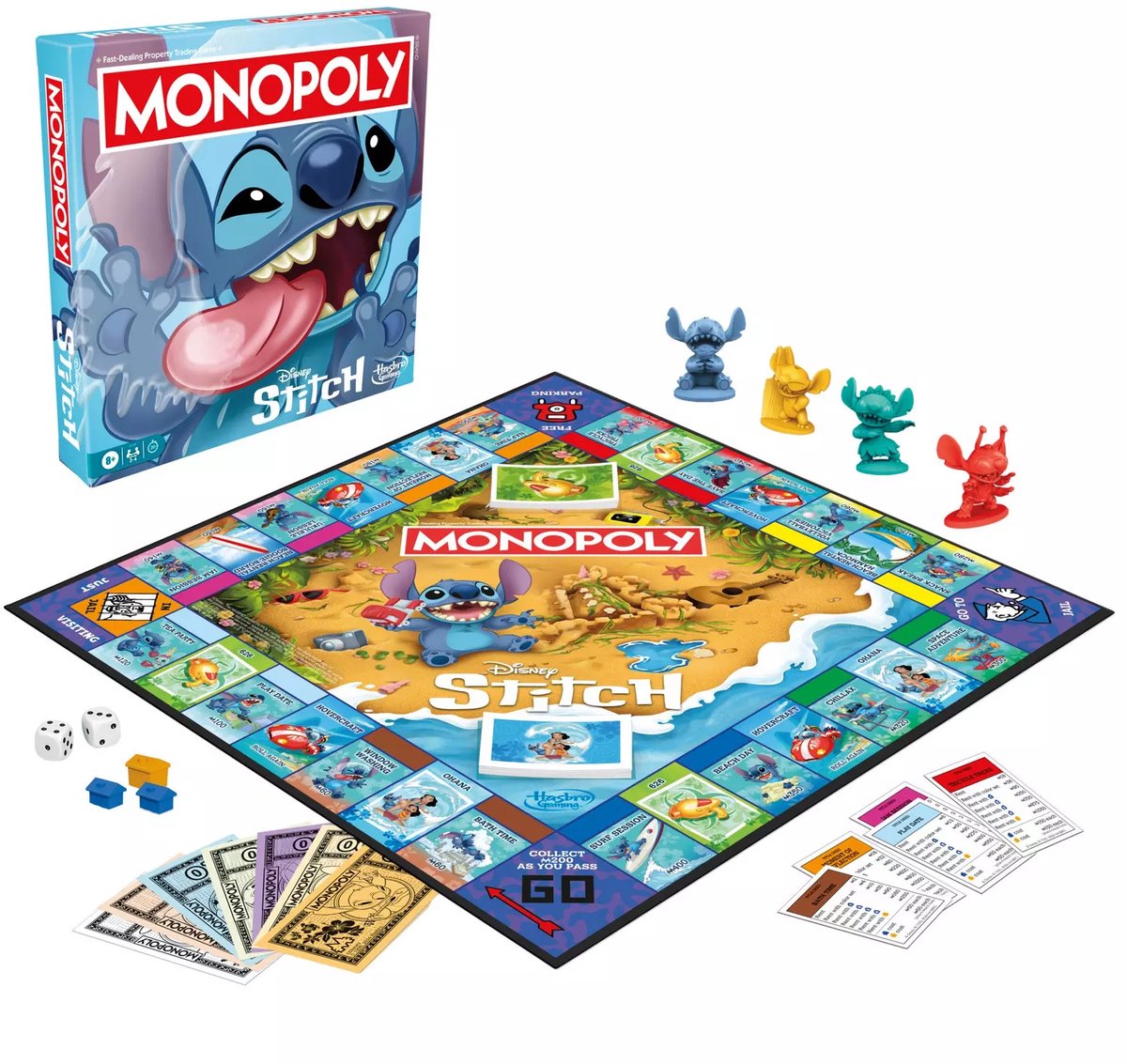 Hasbro Monopoly bordspel Stitch editie Disney klassiekers.
