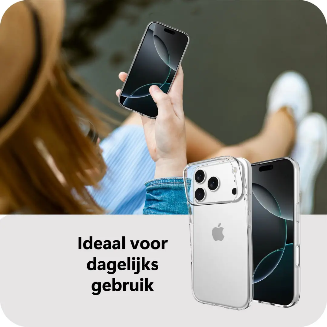Just in Case MAP2938ZC0 iPhone 17 Pro Max Hoesje - Siliconen Transparant