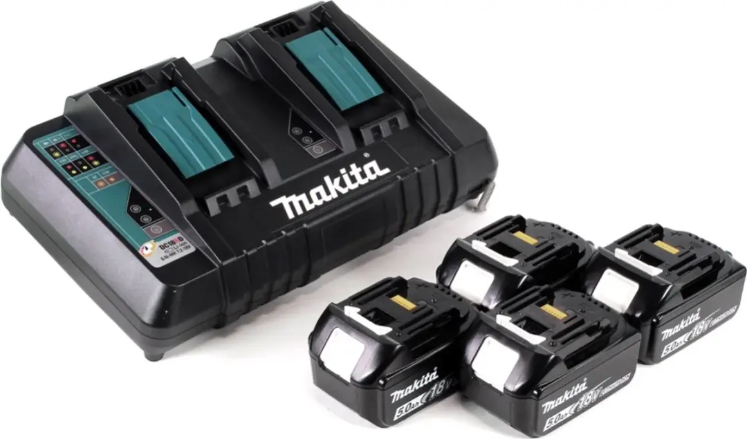Makita DUC355PT4 Accu-kettingzaag 36V - 35cm - 4x5.0Ah + dubbele lader
