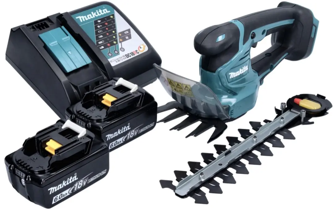 Makita DUM 111 RGX Accuheggenschaar 18V - 2x 6.0Ah + Lader