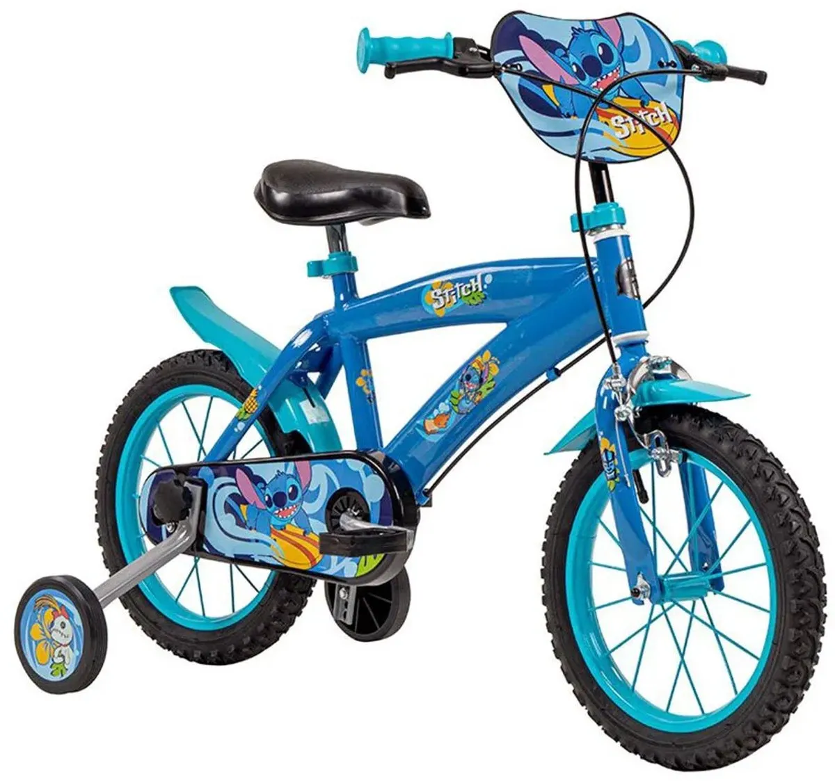 Disney Stitch Fiets 14" - Blauw (Jongen)