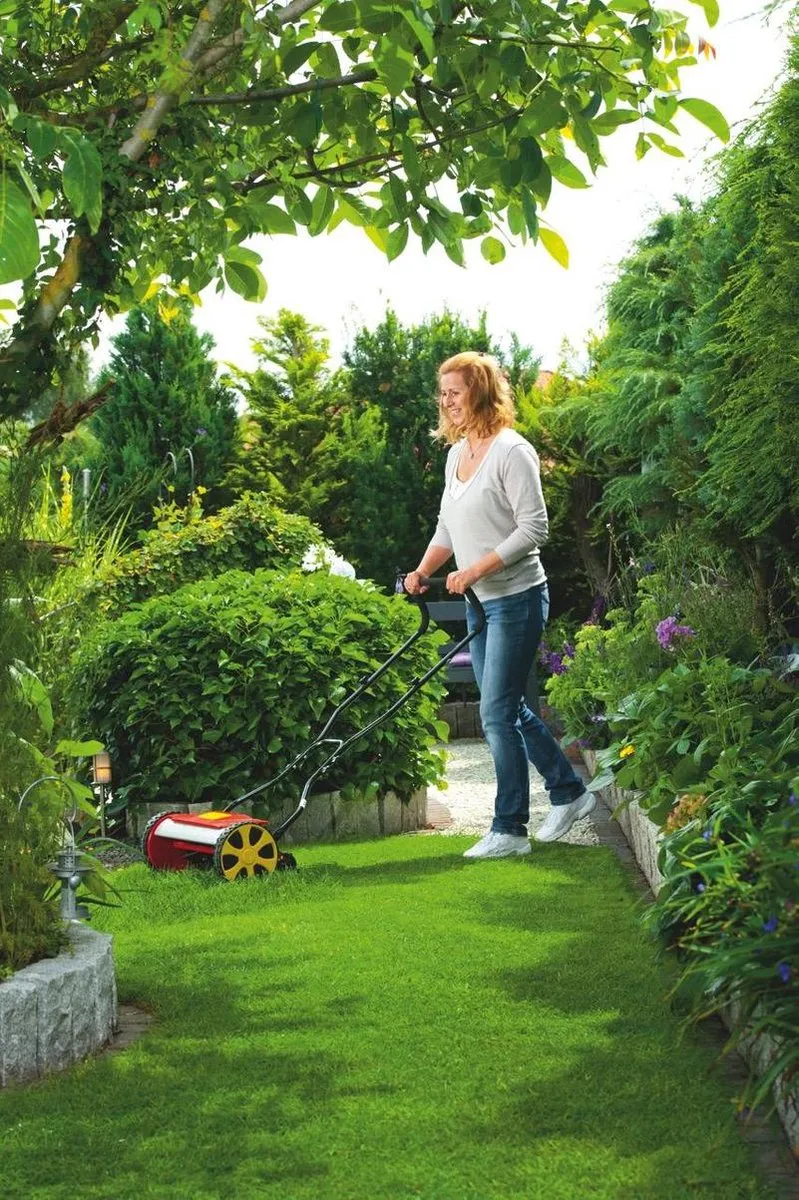 WOLF-Garten Kooimaaier TT 380 DL - handmaaier - tot 200m2 - maaibreedte 38cm - hoogte instelling