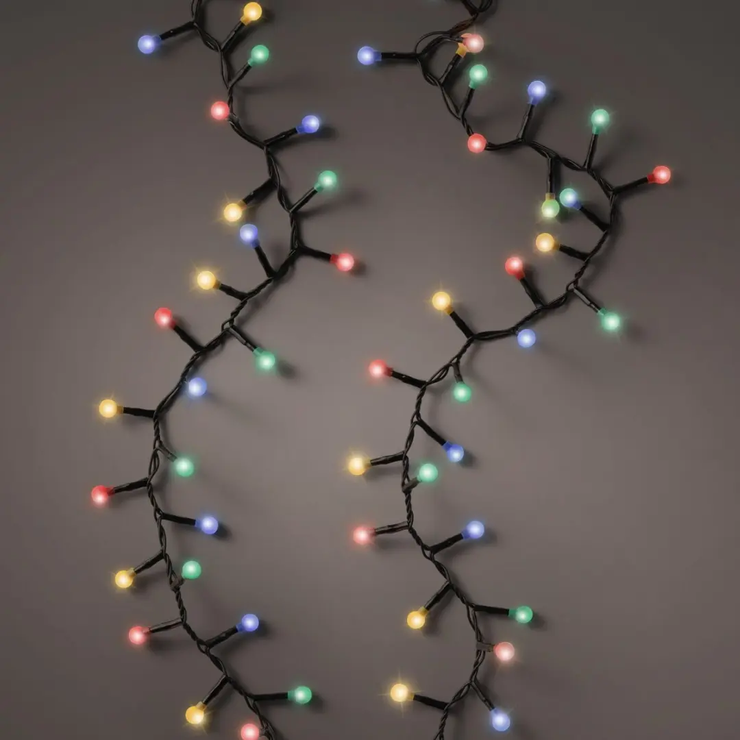 Lumineo Lichtsnoer 500 LED - Gekleurd Cherry Twinkle - Met Afstandsbediening