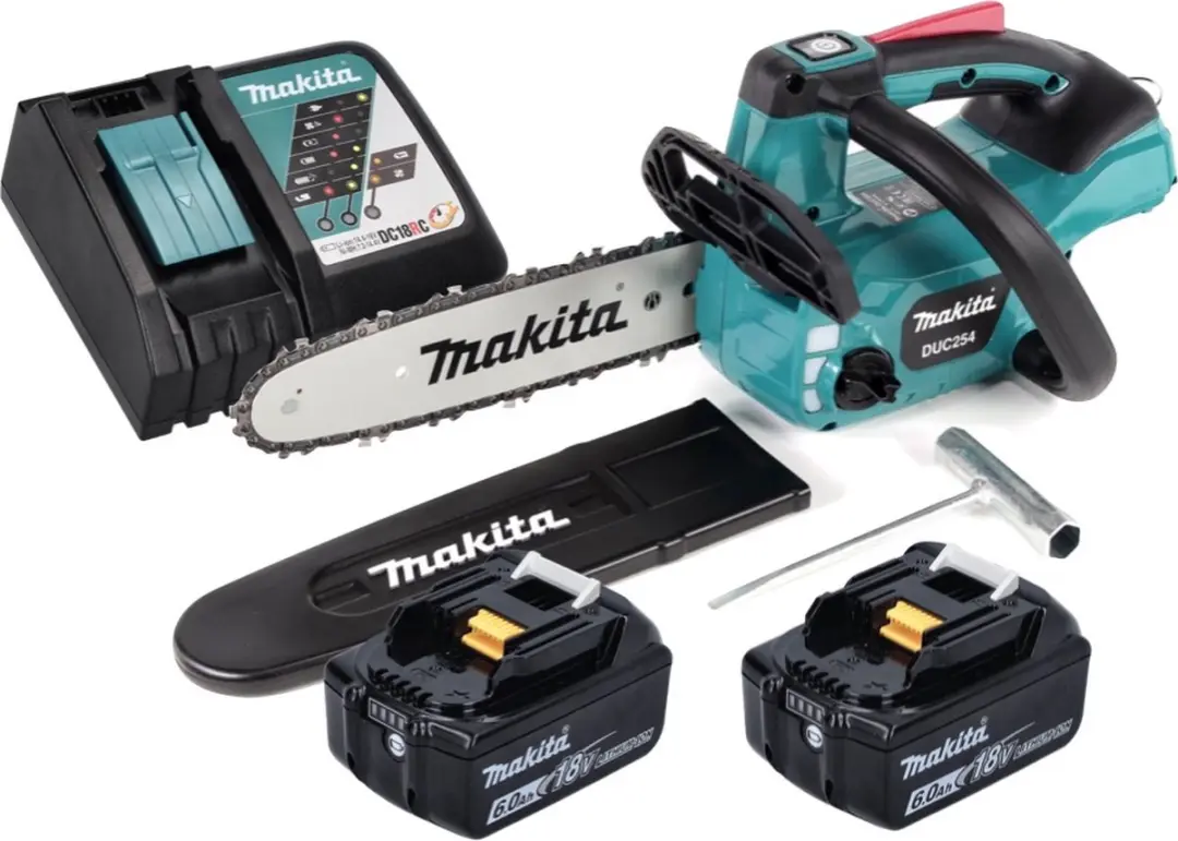 Makita DUC254RG Accu-kettingzaag 18V 25cm - 2x 6.0Ah