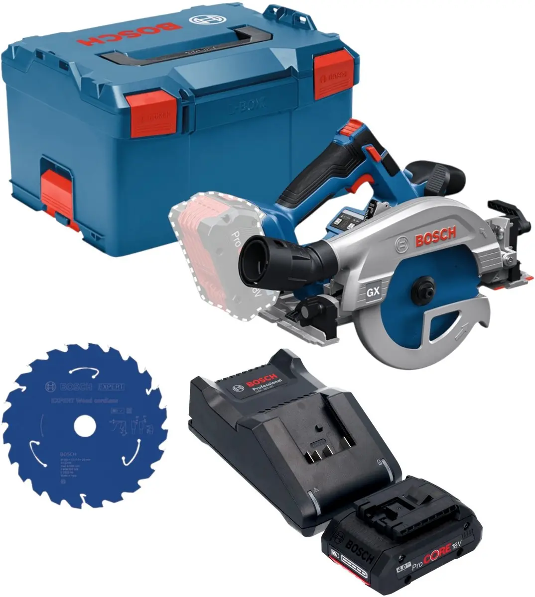 Bosch Professional GKS 18V-57-2 GX Accu-cirkelzaag 165mm