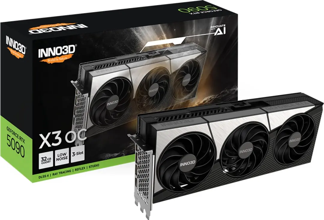 INNO3D NVIDIA GeForce RTX 5090 X3 OC Videokaart 32GB GDDR7