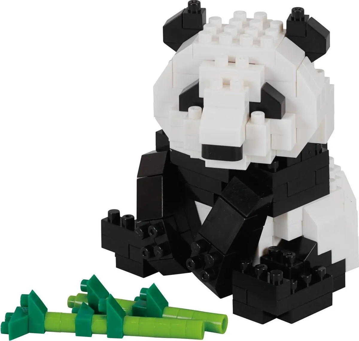 Bandai Namco Nanoblock Panda III NBC-328 - 220 Stukken - Zwart/Wit