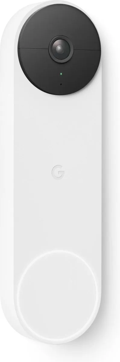 Google Nest Videodeurbel - Deurbeldrukker - Batterij - Wit