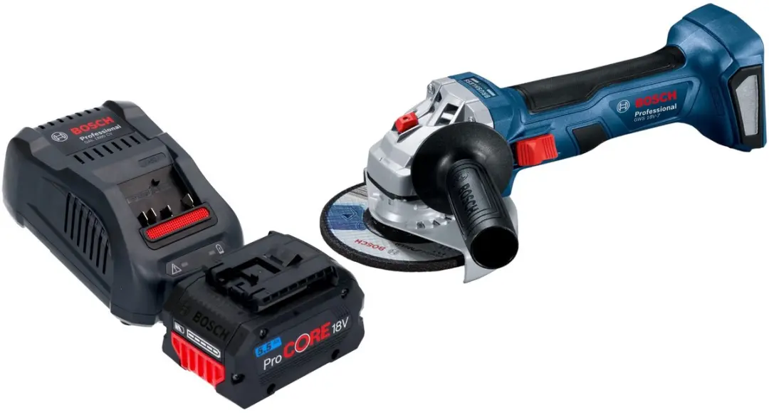Bosch Professional GWS 18V-7 Accu Haakse Slijper 115mm