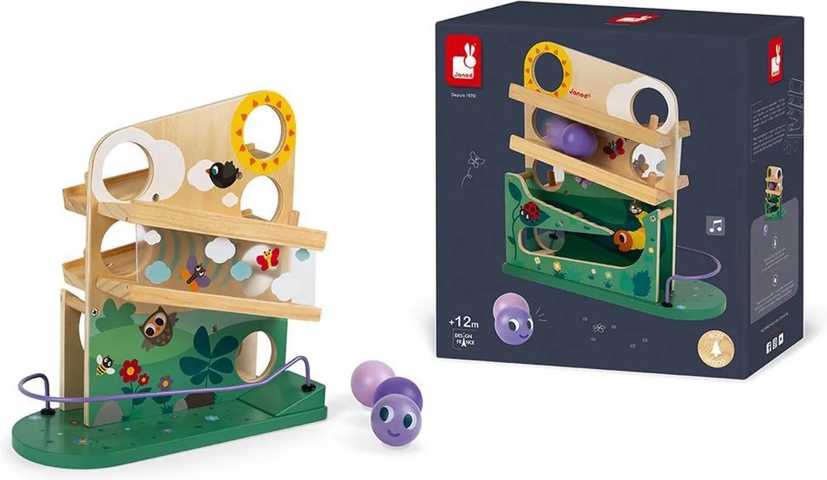 Janod Houten Ballenbaan Rups