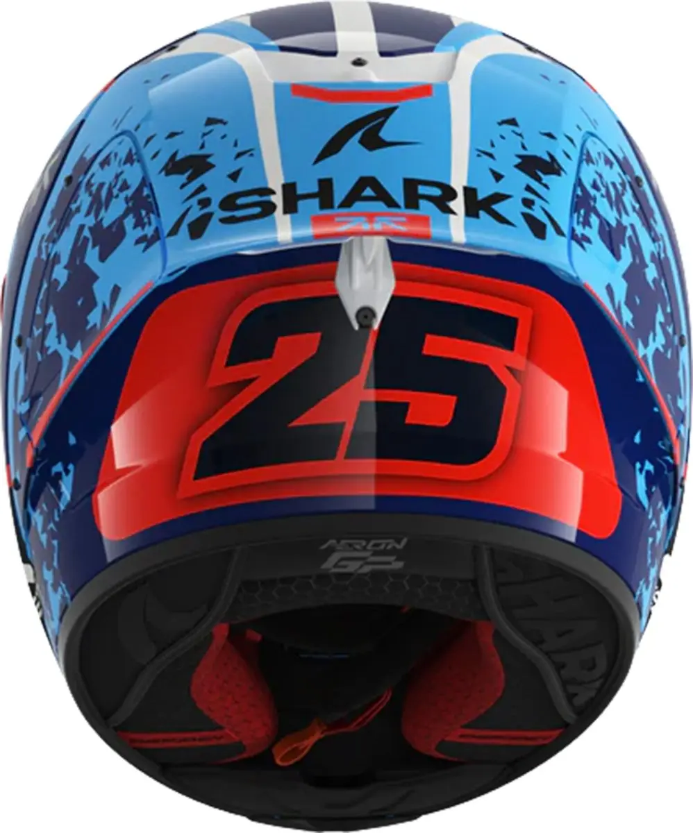Shark Aeron-GP FIM Racing #1 Helm - L - Blauw/Wit - afbeelding 6 van 6
