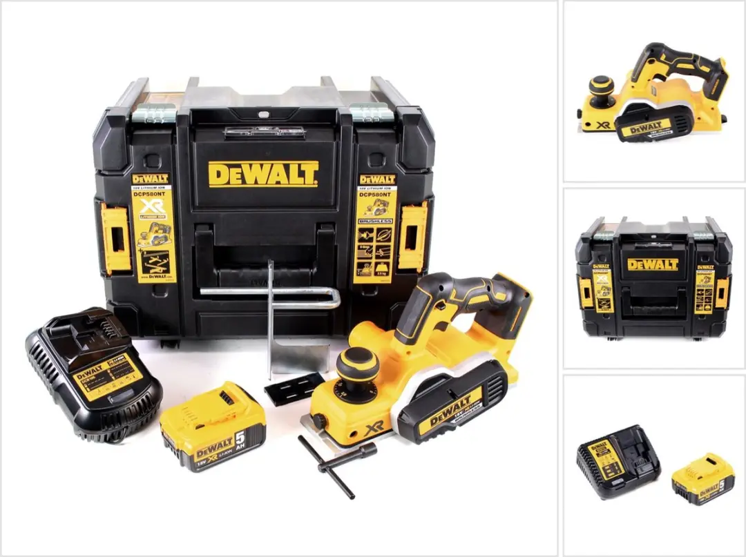 DeWalt DCP 580 P1 Accuschaafmachine 18V - 82mm - 5.0Ah