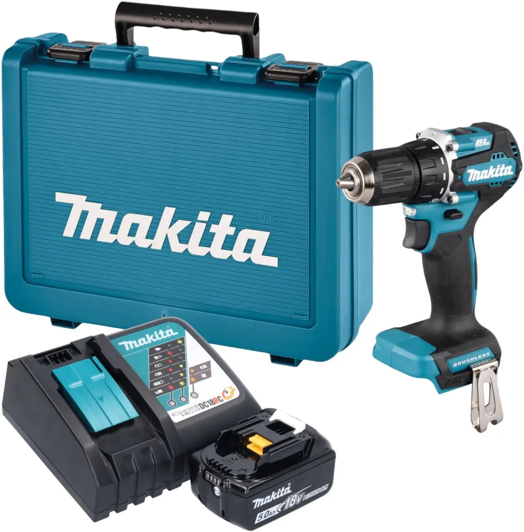 Makita DDF487RT1E Accuboormachine 18V 40Nm Borstelloos