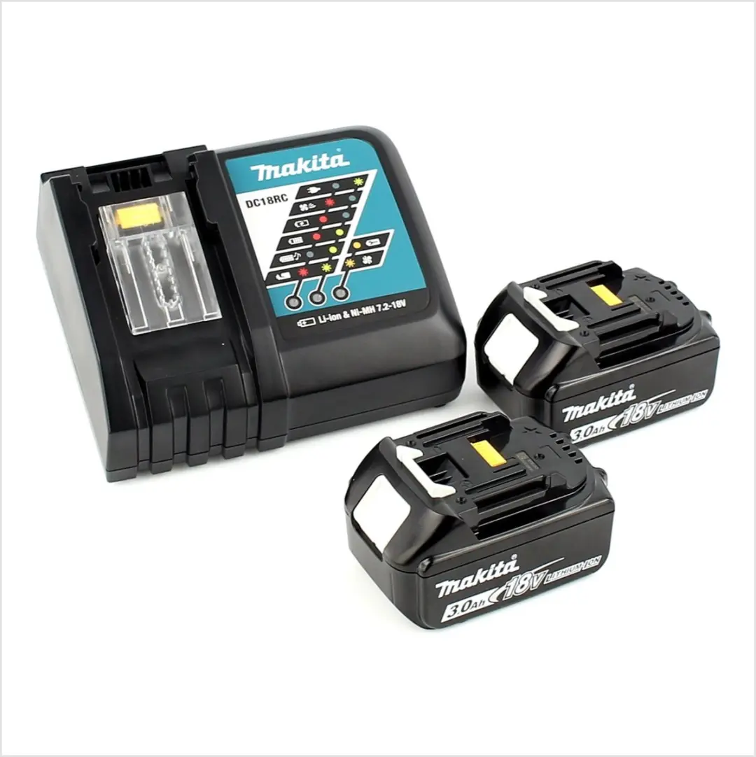 Makita DGA 513 RFJ Haakse Slijper 18V - 125mm - 2x 3.0Ah + Lader + Makpac