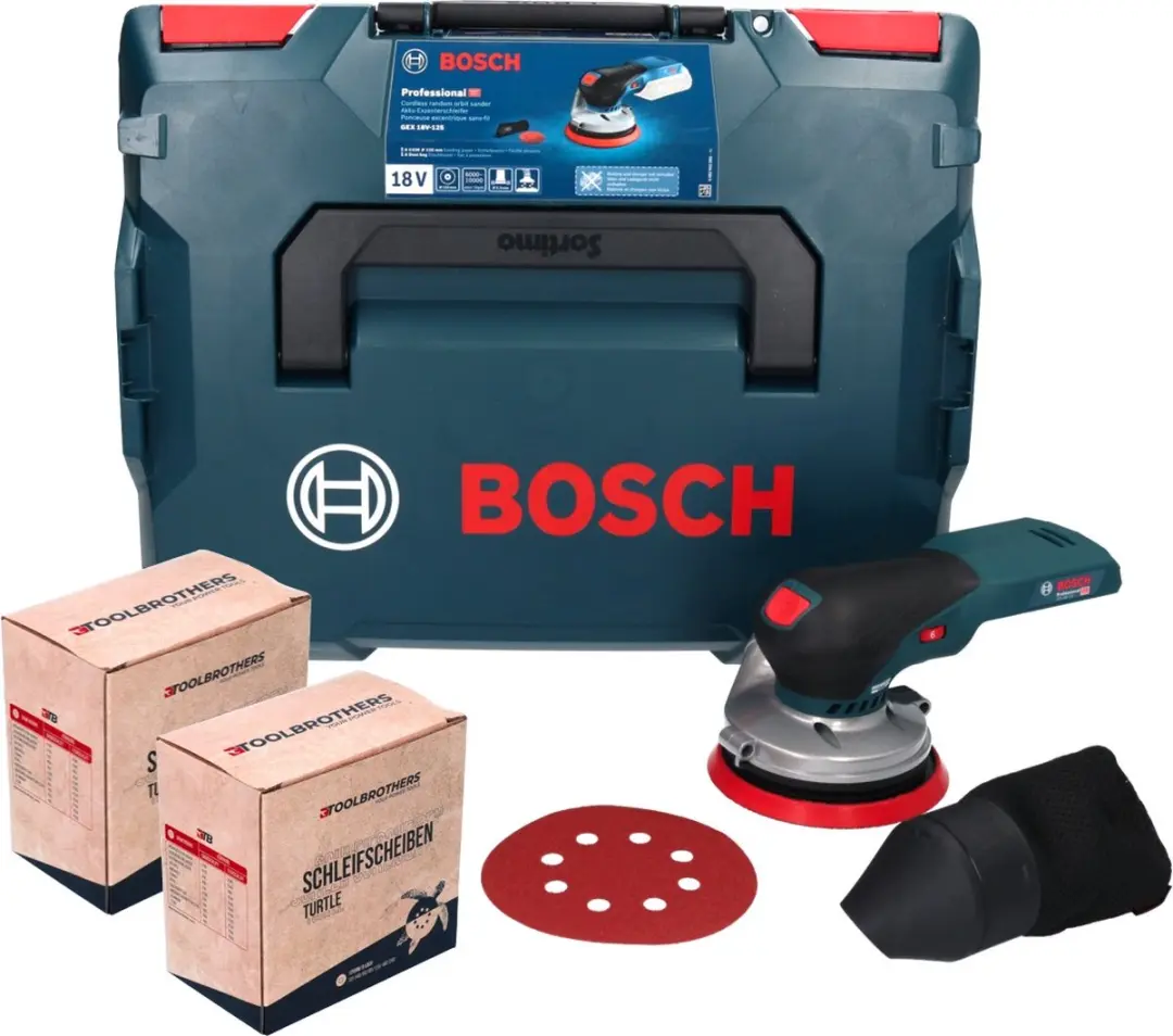 Bosch Professional GEX 18V-125 Accu-Excentrische Schuurmachine 125mm - Borstelloos