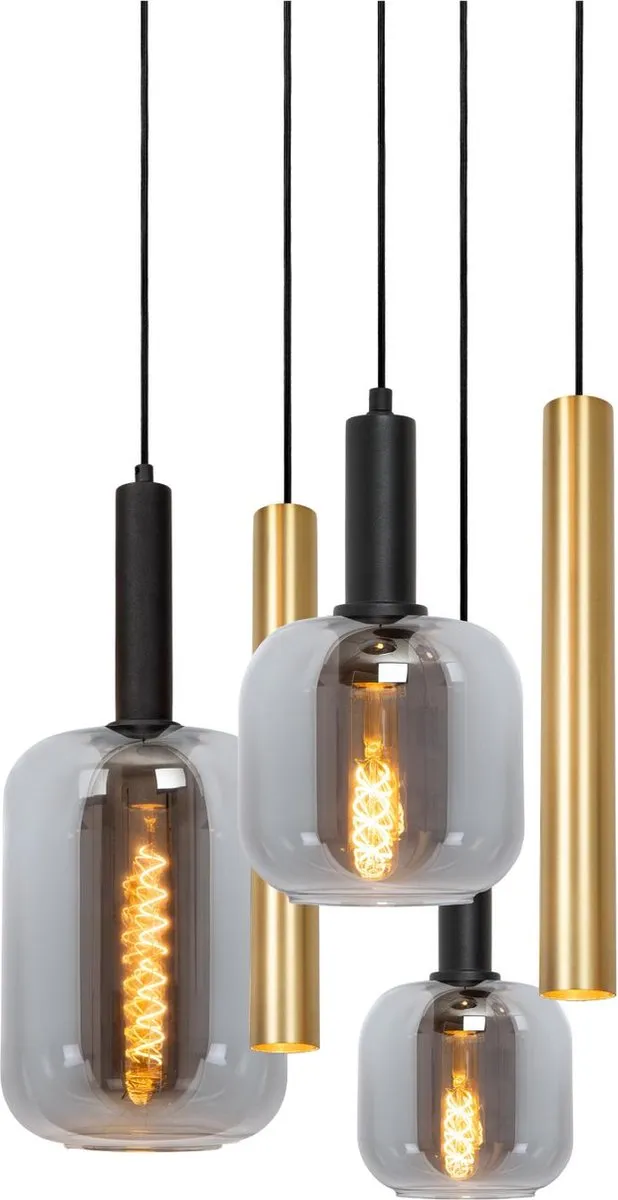 Lucide Joanet Hanglamp Ø65cm - 4xE27 Messing