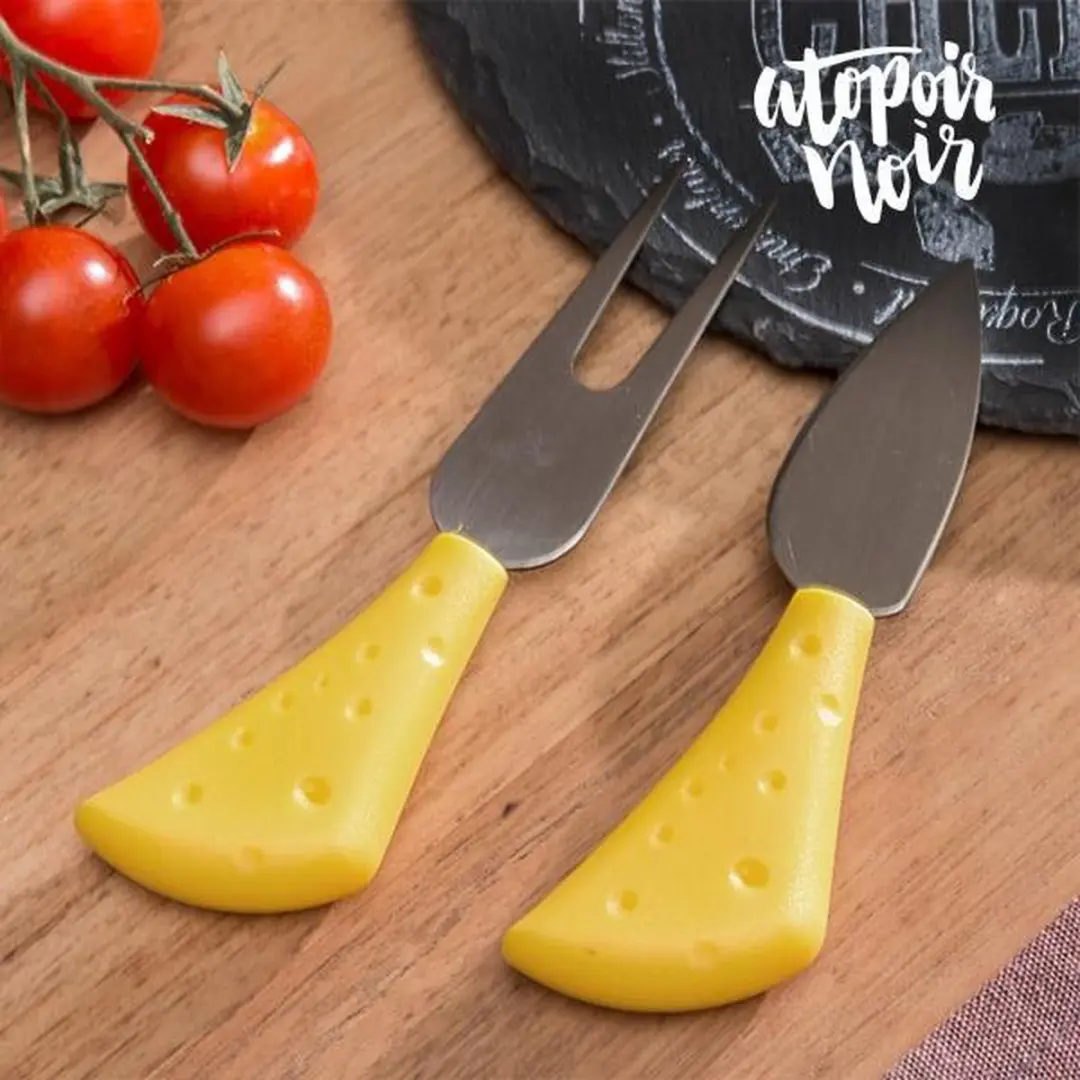 Excellent Houseware Leistenen Kaasplank Rond - Zwart