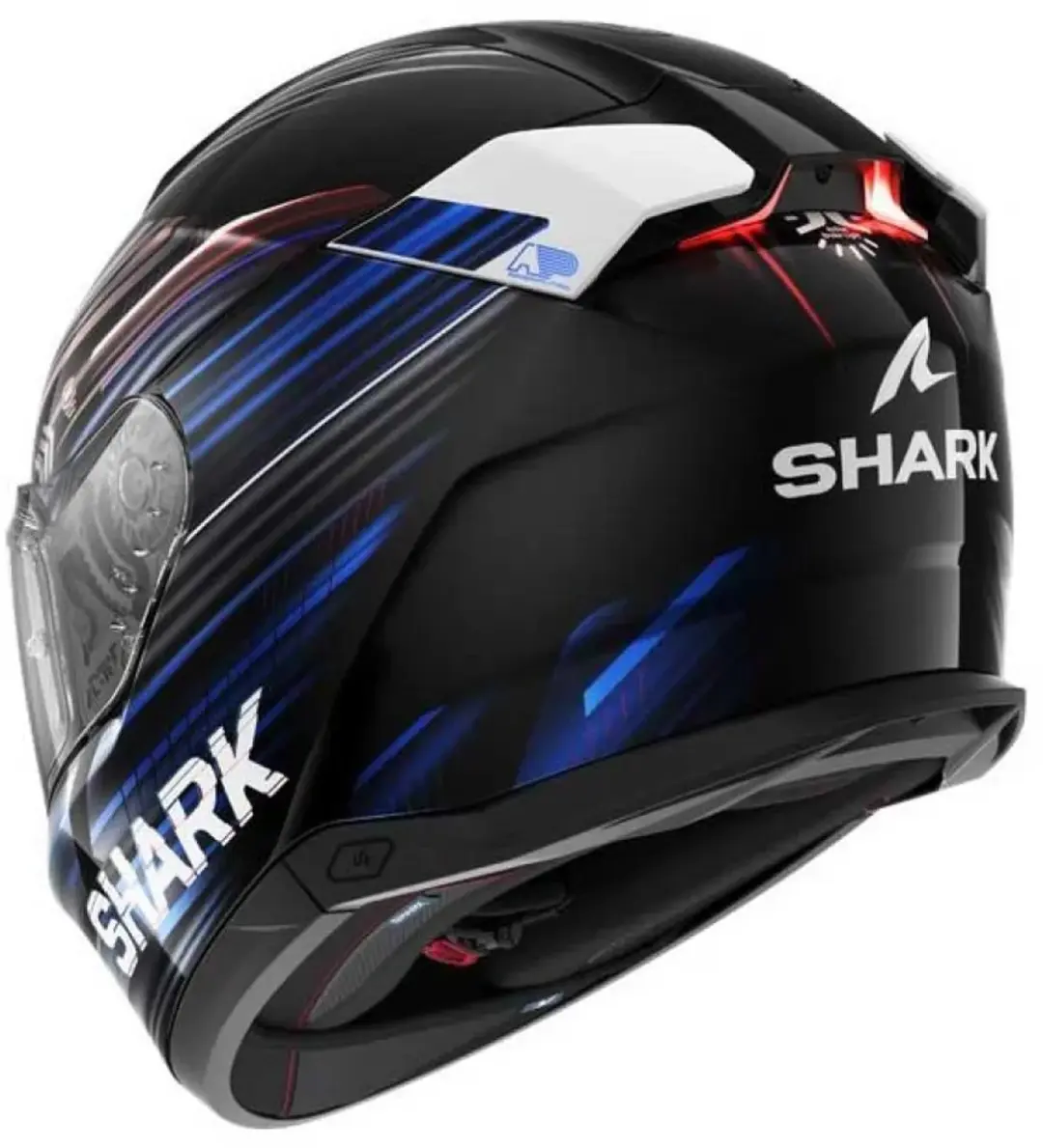 Shark Skwal i3 Light-Blur Helm - XL - Zwart/rood/blauw