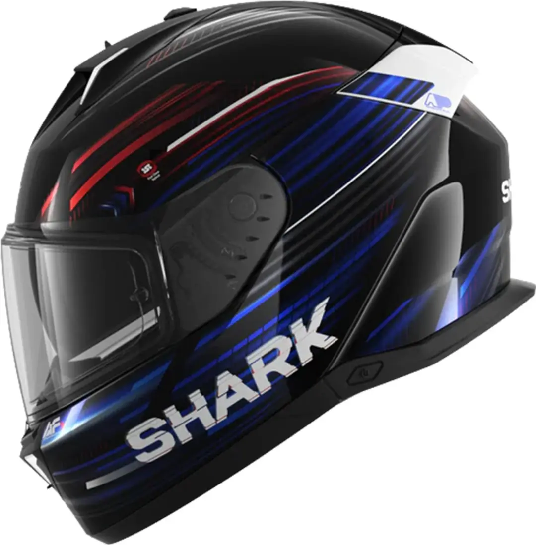 Shark Skwal i3 Light-Blur Helm - XL - Zwart/rood/blauw
