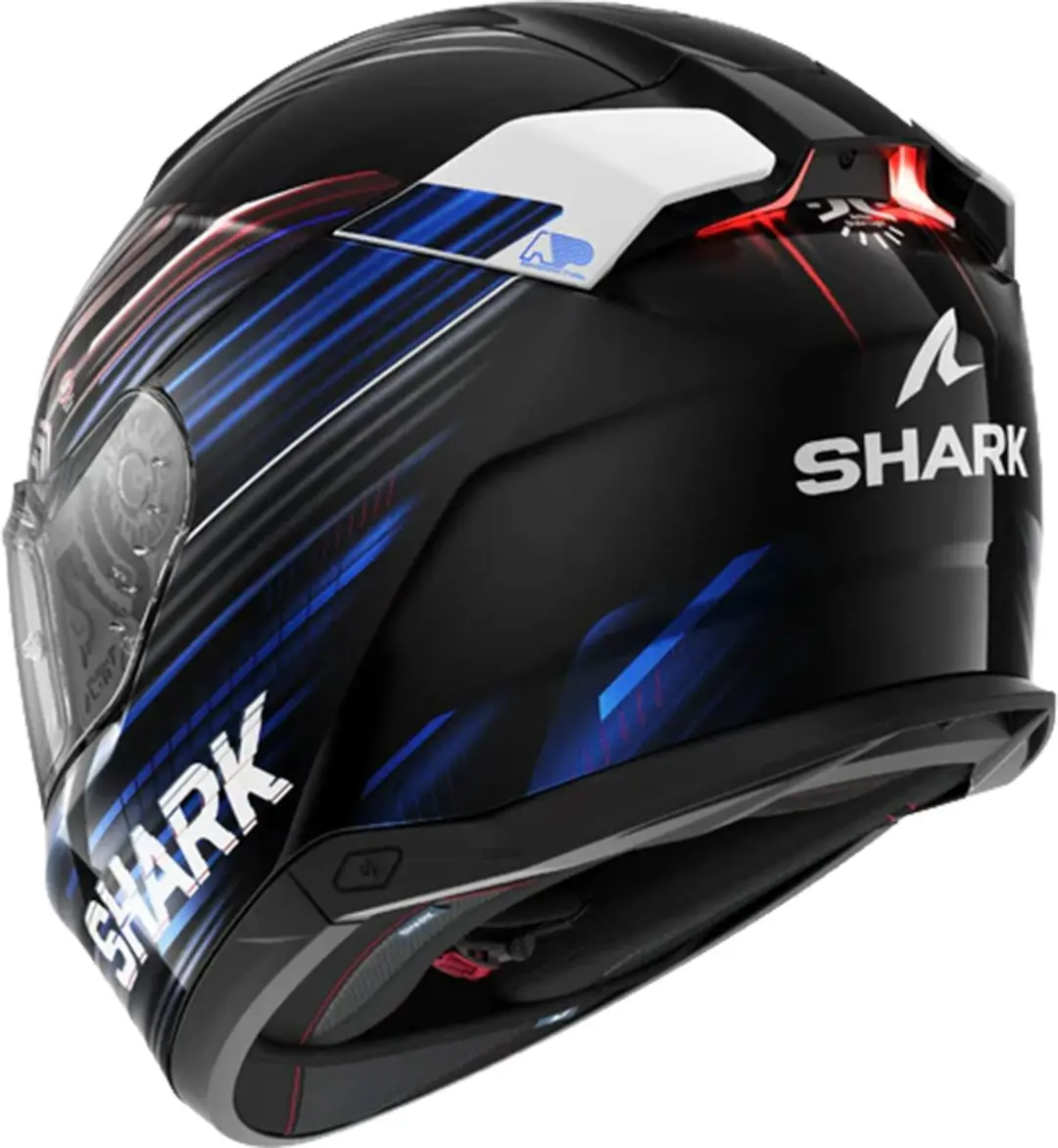 Shark Skwal i3 Light-Blur Helm - XL - Zwart/rood/blauw