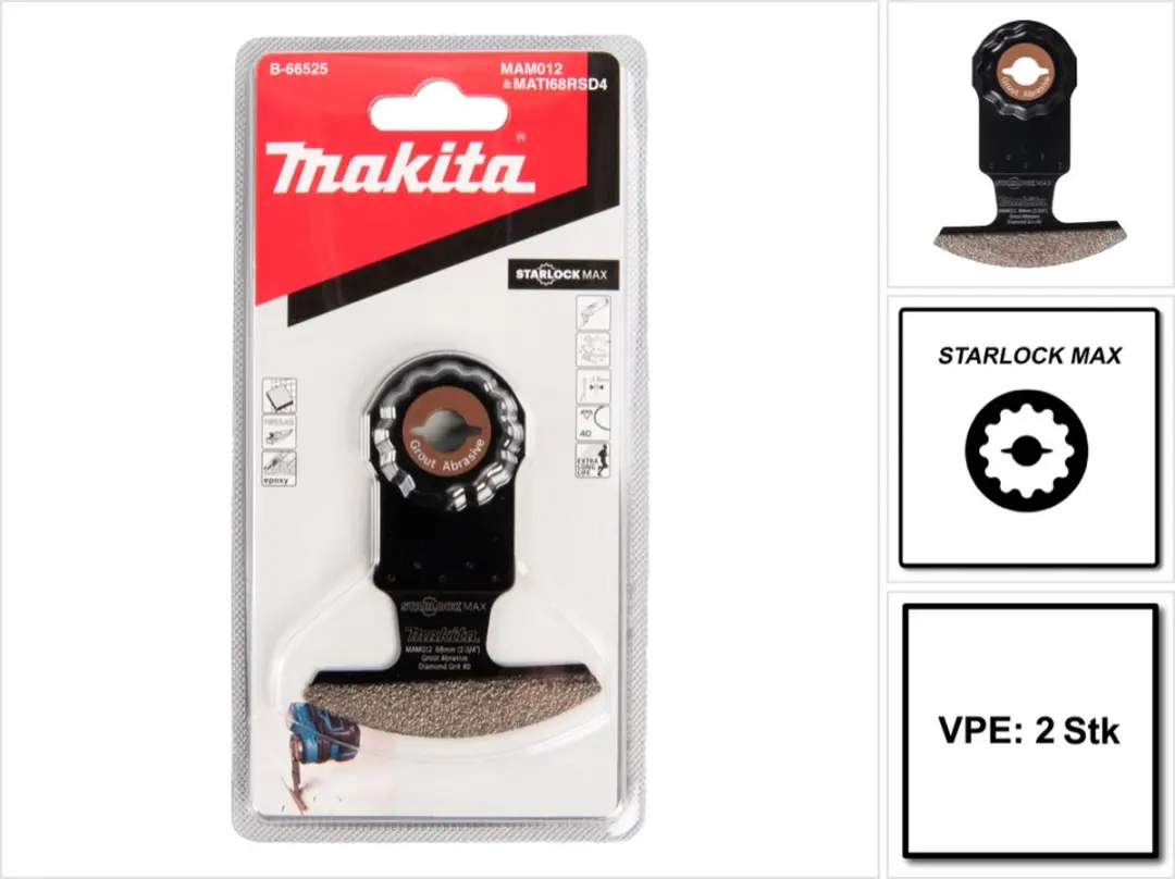 Makita MAM012 Diamant Segmentzaagblad Starlock Max 68x10mm