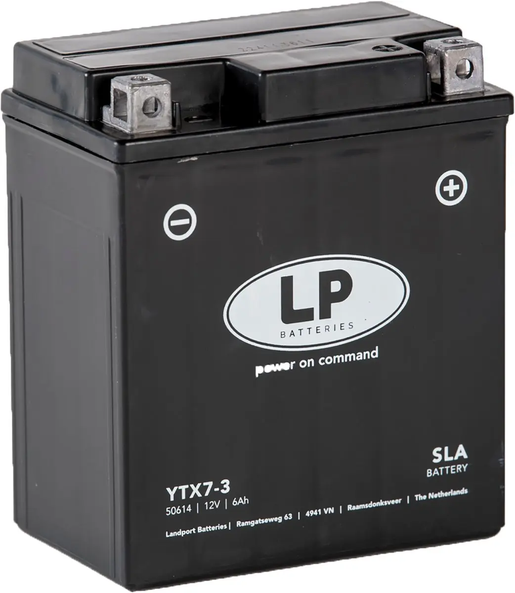 Landport LP SLA YTX7-3 AGM Accu 12V 6Ah - 6000mAh - afbeelding 6 van 6