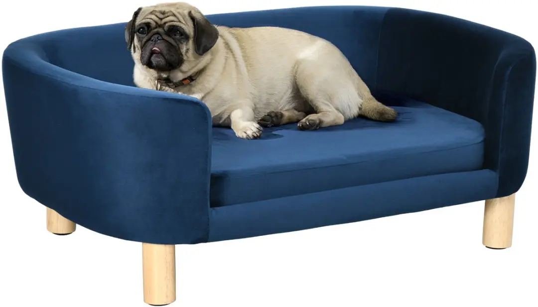 Pawhut Huisdiersofa Blauw