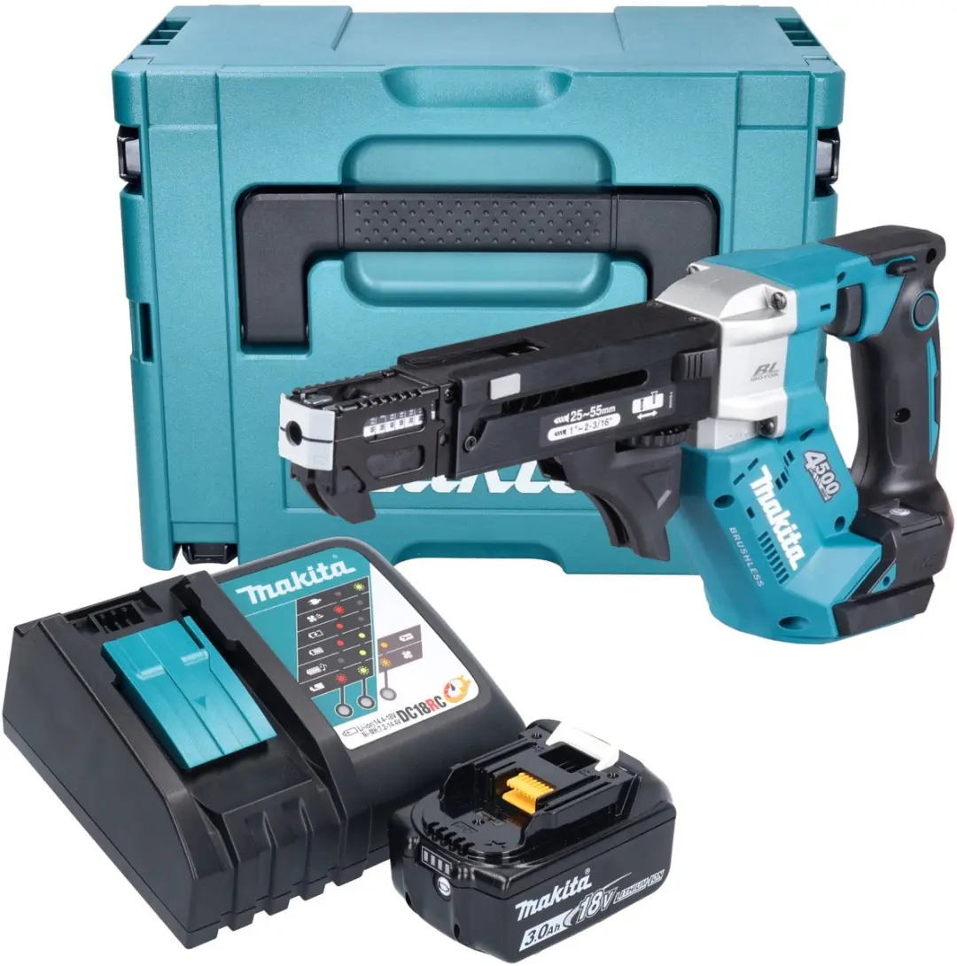 Makita DFR552RF1J Accuschroevendraaier 18V 25-55mm Borstelloos