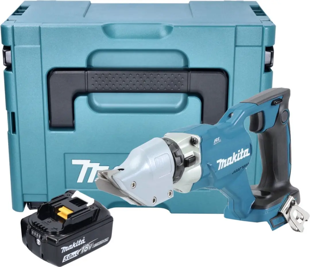 Makita DJS 200 T1J Accu Plaatschaar 18V - 2.0mm Borstelloos - 5.0Ah