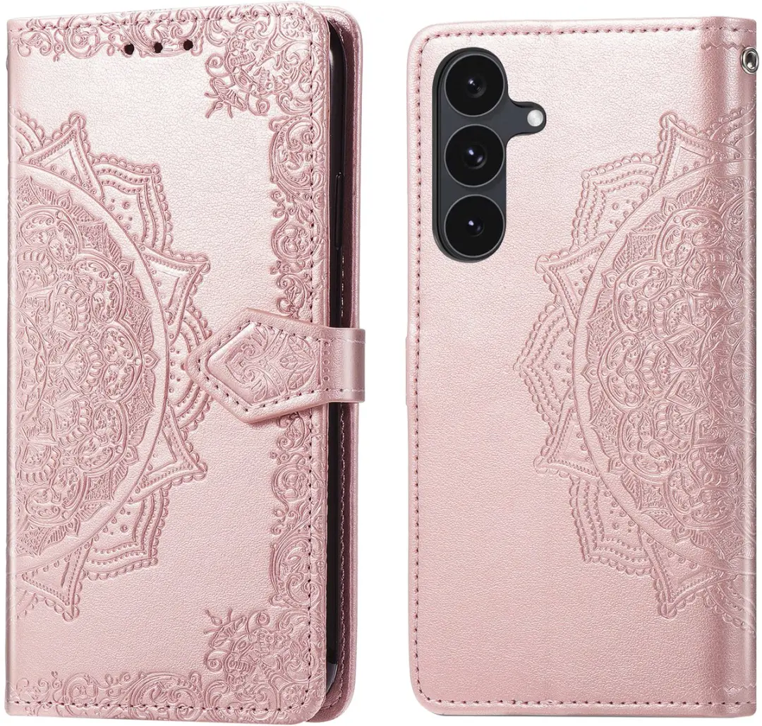 Imoshion Hoesje Samsung Galaxy S26 FE Mandala Bookcase Rosé goud