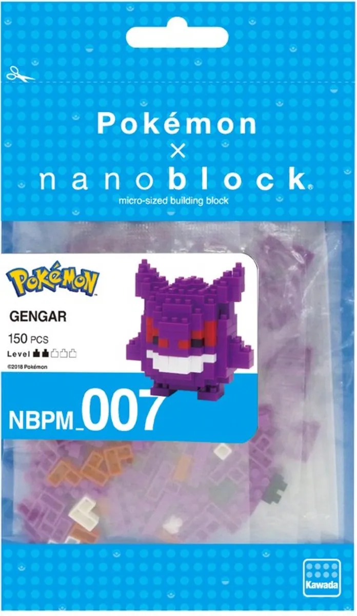 Bandai Namco Nanoblock Pokémon Gengar NBPM-007 - 150 Stukken - Multicolor