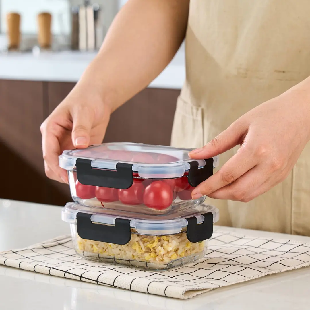 Bardi Glas Meal Prep Bakjes 12-delig - 6,79L - Transparant - afbeelding 6 van 6