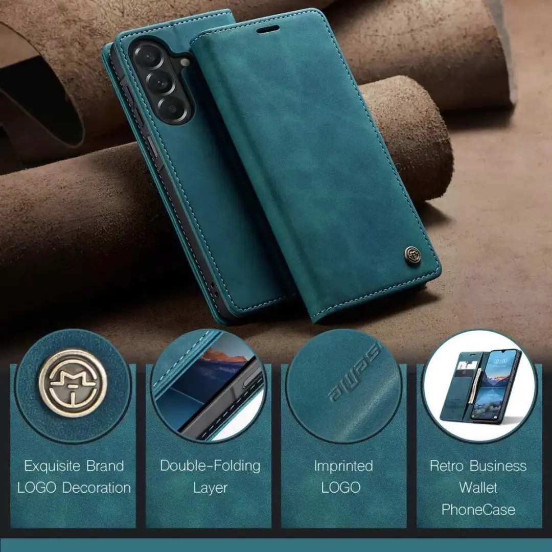 Caseme 013 Hoesje Samsung Galaxy A27 - Book Case Blauw - afbeelding 6 van 6