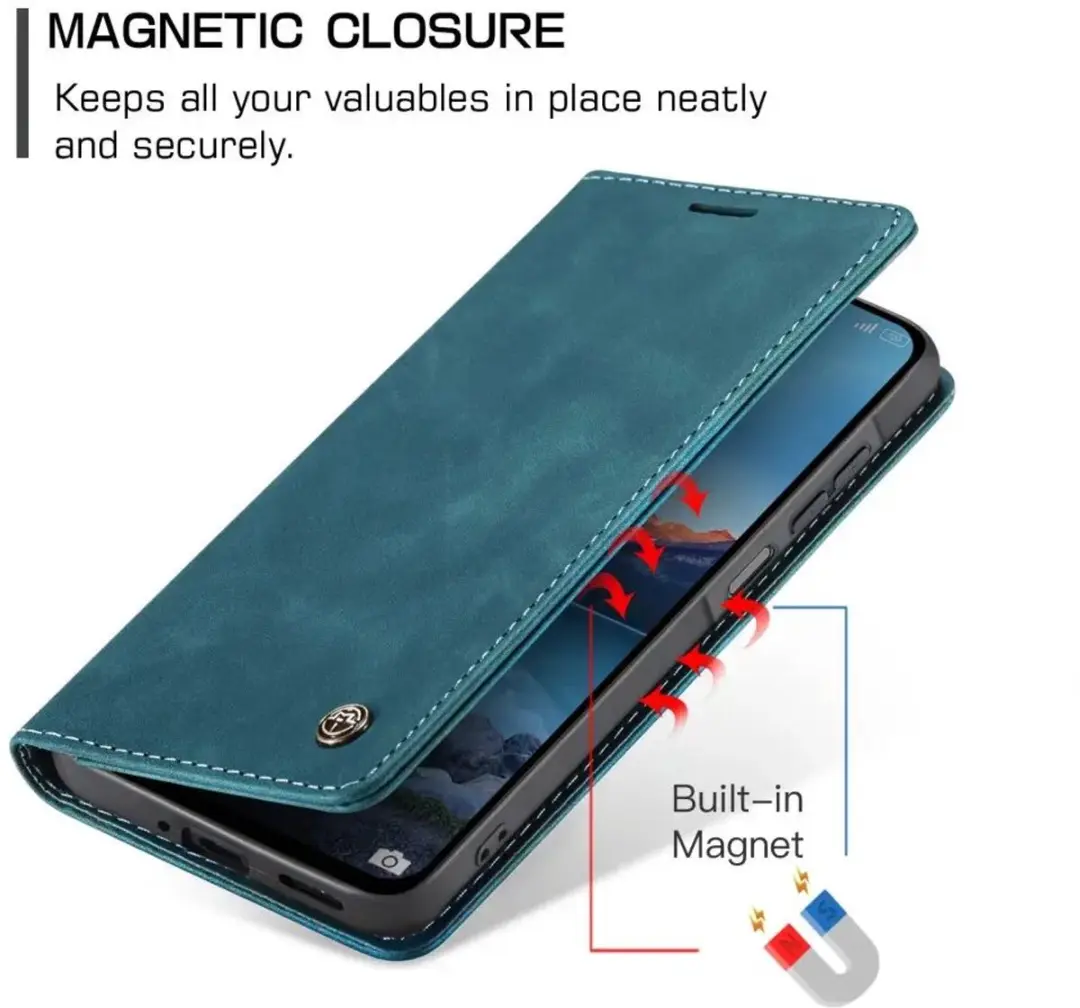 Caseme 013 Hoesje Samsung Galaxy A27 - Book Case Blauw