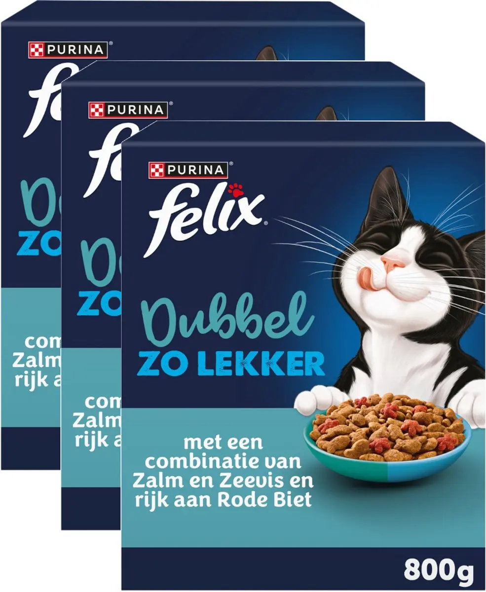 Felix Dubbel Zo Lekker Zalm & Zeevis Kattenvoer