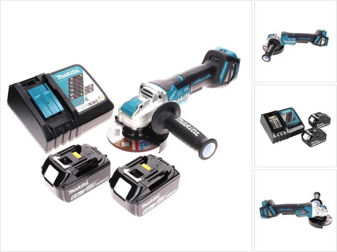 Makita DGA519RG Accu Haakse Slijper 18V 125mm Brushless
