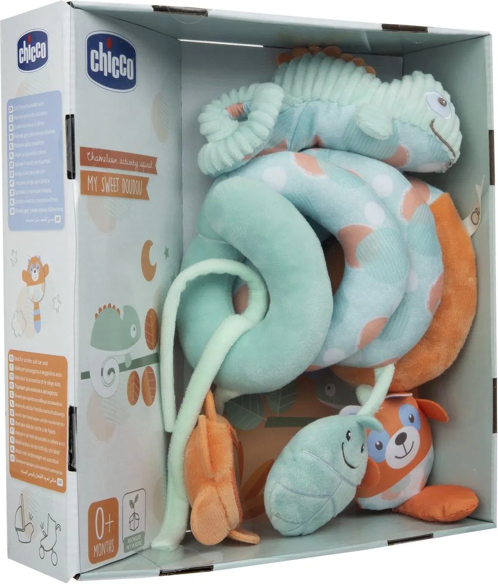 Chicco My Sweet Doudou Kameleon Activiteiten Boxspiraal - Groen/Orange - afbeelding 3 van 6