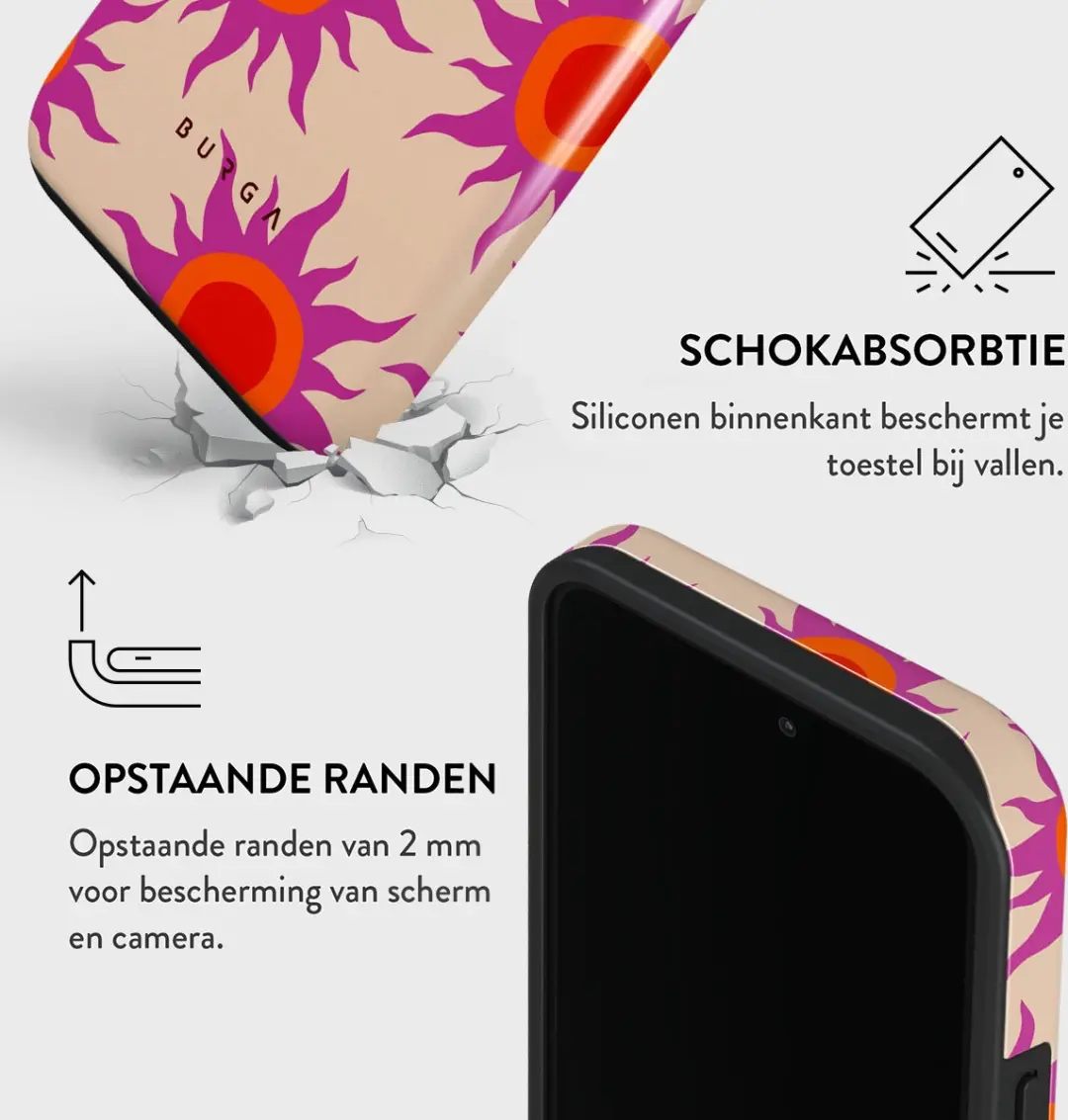 Burga Telefoonhoesje iPhone 14 Pro Sunset Glow - SU_09_IP14PRO_TH