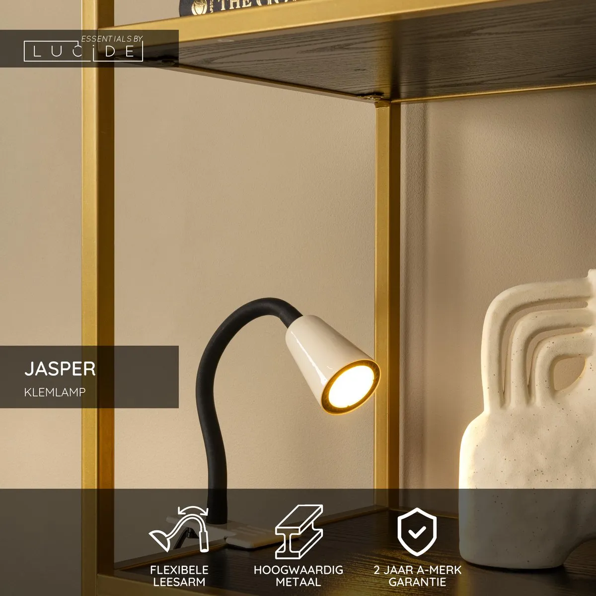 Lucide Jasper Klemlamp GU10 - Beige