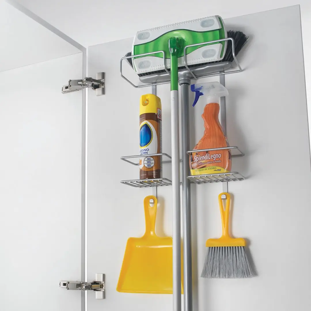 Metaltex Rek voor Schoonmaakspullen 2cm - Zilvergrijs